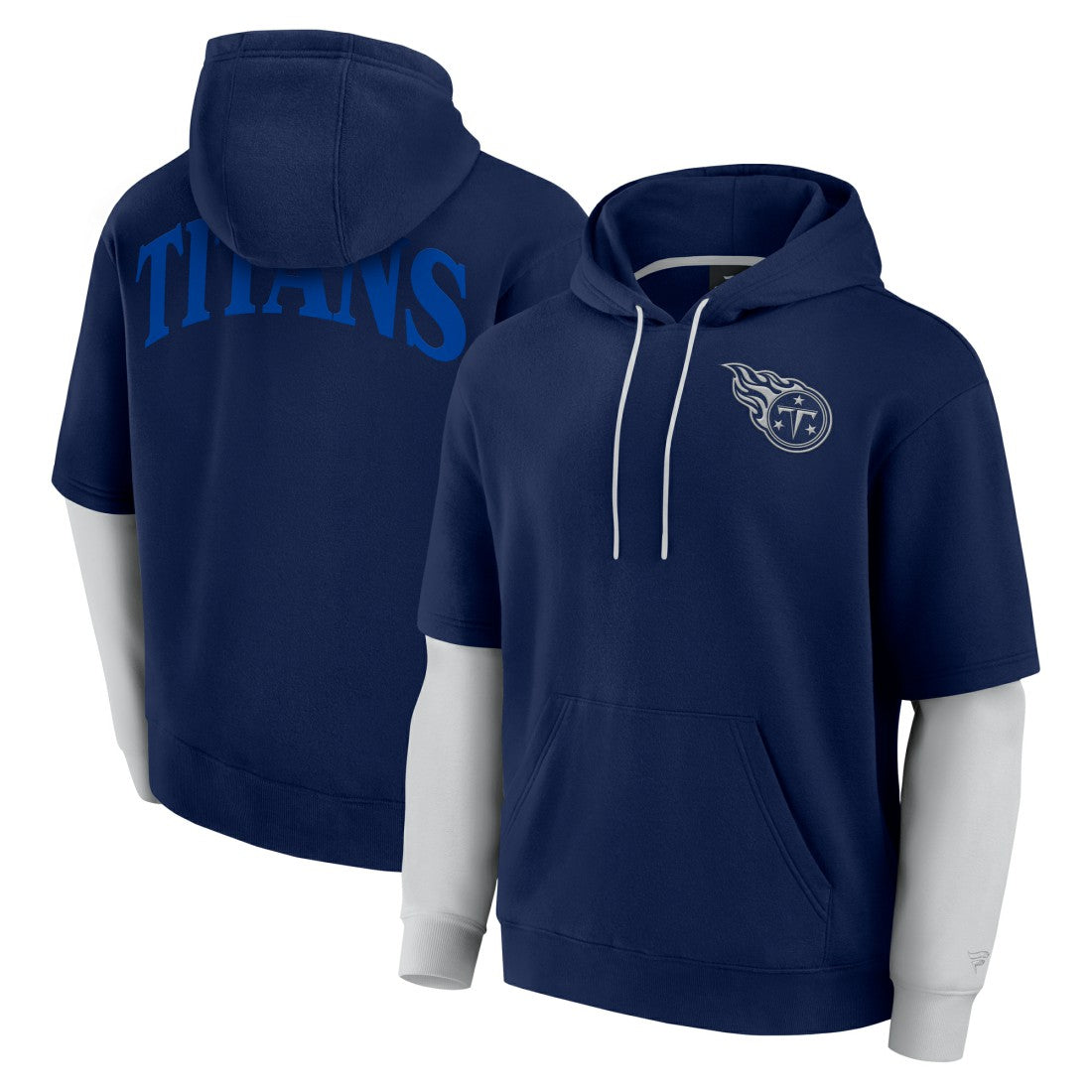 Tennessee Titans Unisex Sleek Elements Pullover Hoodie Navy - Fanatics