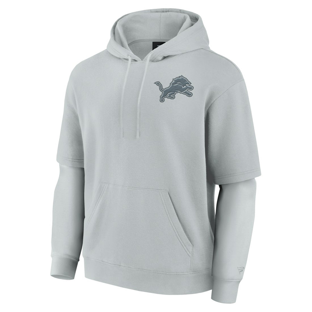 Detroit Lions Unisex Sleek Elements Pullover Hoodie Gray - Fanatics