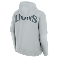 Detroit Lions Unisex Sleek Elements Pullover Hoodie Gray - Fanatics