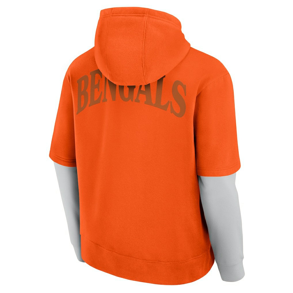 Cincinnati Bengals Unisex Sleek Elements Pullover Hoodie Orange - Fanatics