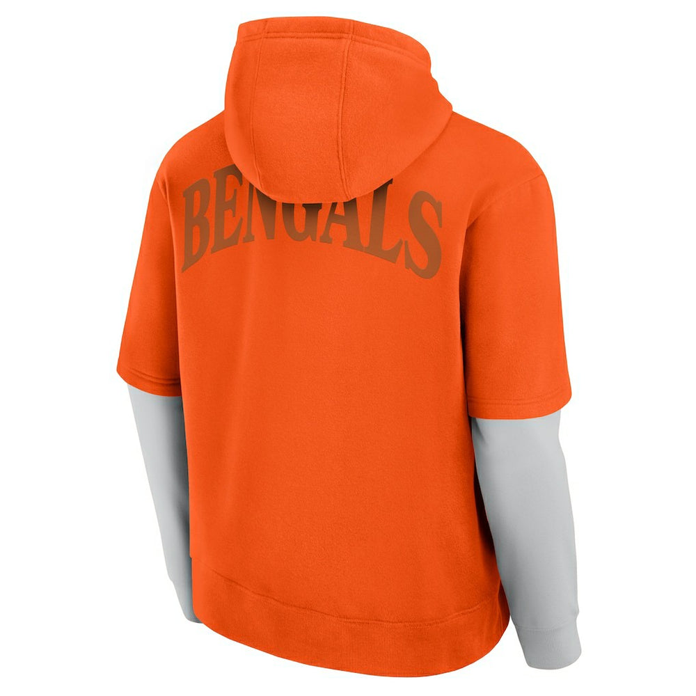 Cincinnati Bengals Unisex Sleek Elements Pullover Hoodie Orange - Fanatics