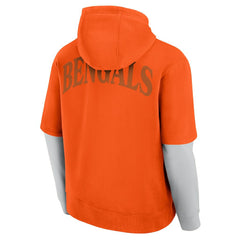 Cincinnati Bengals Unisex Sleek Elements Pullover Hoodie Orange - Fanatics