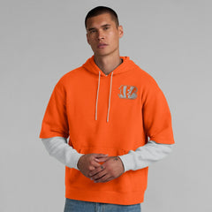 Cincinnati Bengals Unisex Sleek Elements Pullover Hoodie Orange - Fanatics