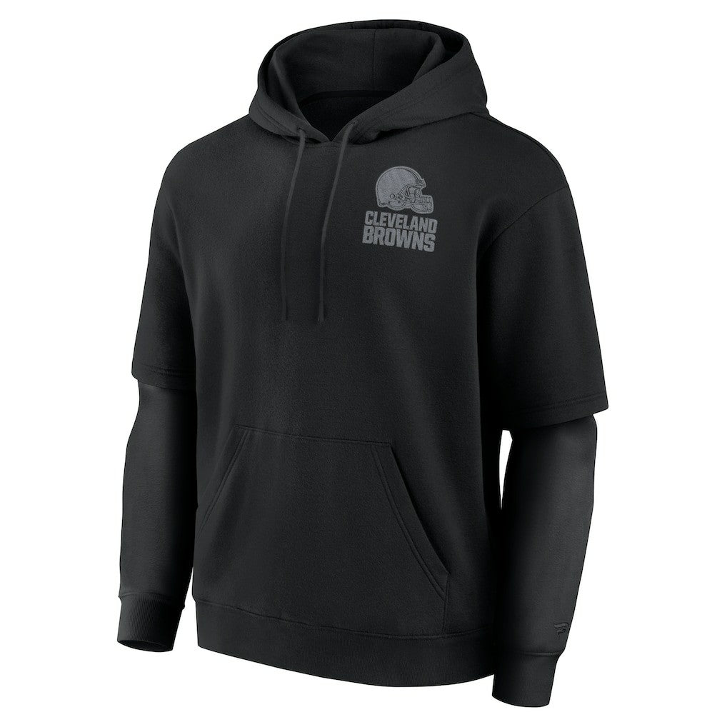 Cleveland Browns Unisex Sleek Elements Pullover Hoodie Black - Fanatics
