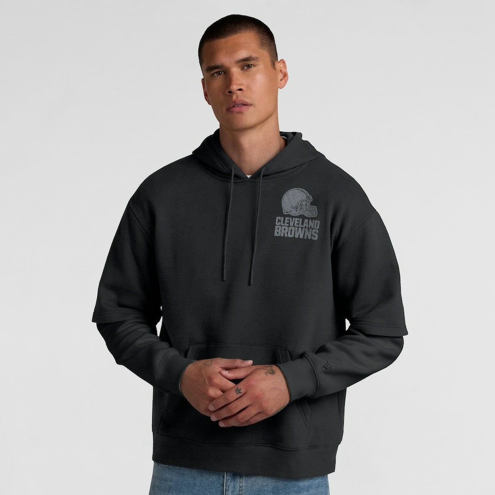 Cleveland Browns Unisex Sleek Elements Pullover Hoodie Black - Fanatics
