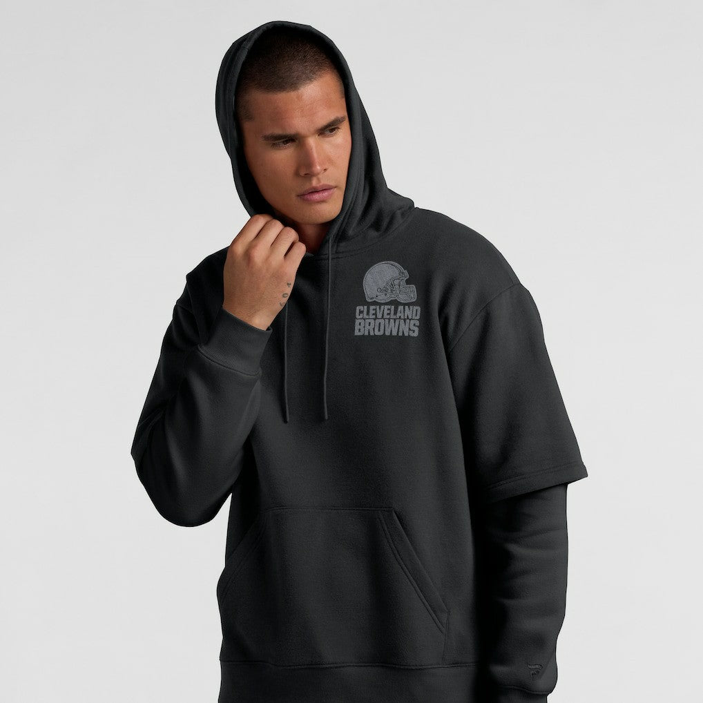 Cleveland Browns Unisex Sleek Elements Pullover Hoodie Black - Fanatics