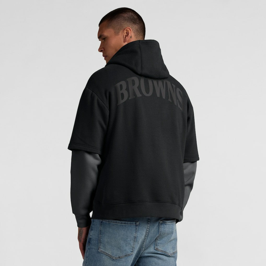 Cleveland Browns Unisex Sleek Elements Pullover Hoodie Black - Fanatics