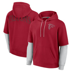 Atlanta Falcons Unisex Sleek Elements Pullover Hoodie Red - Fanatics