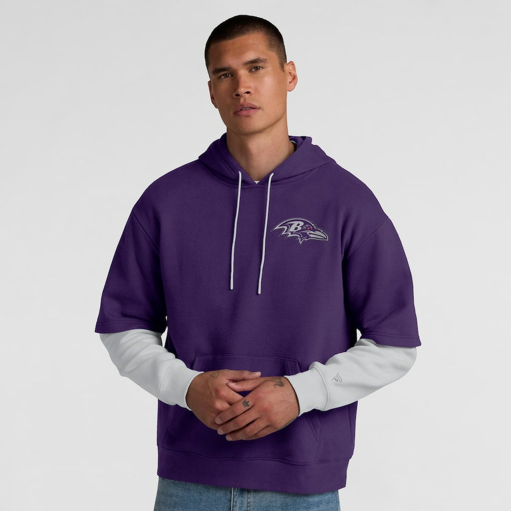 Baltimore Ravens Unisex Sleek Elements Pullover Hoodie Purple - Fanatics