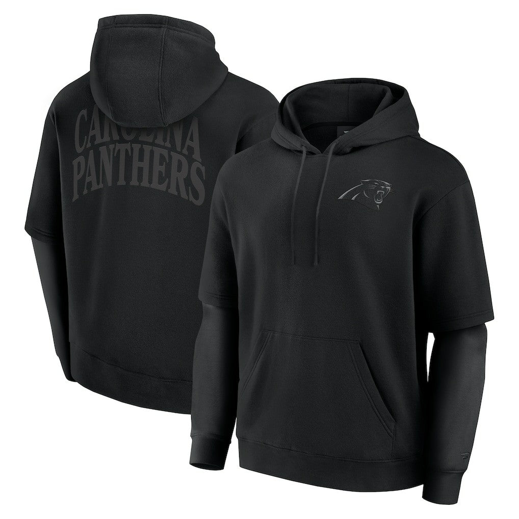 Carolina Panthers Unisex Sleek Elements Pullover Hoodie Black - Fanatics
