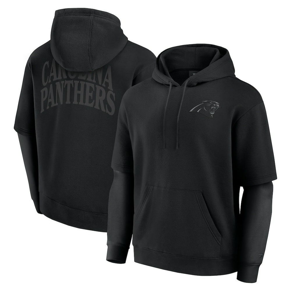 Carolina Panthers Unisex Sleek Elements Pullover Hoodie Black - Fanatics