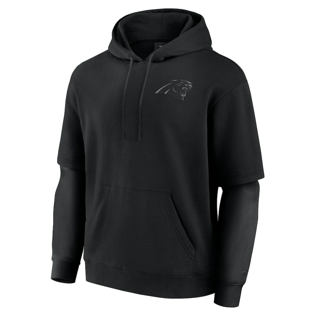 Carolina Panthers Unisex Sleek Elements Pullover Hoodie Black - Fanatics