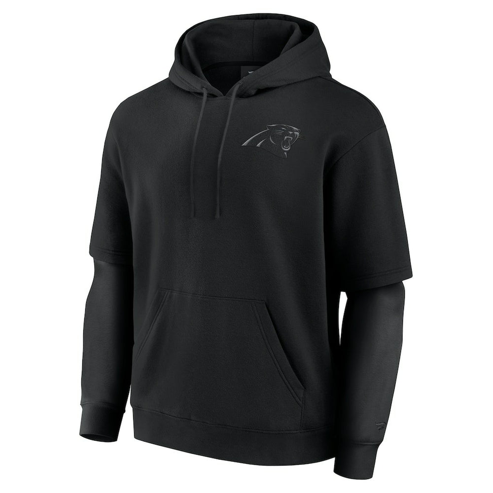 Carolina Panthers Unisex Sleek Elements Pullover Hoodie Black - Fanatics