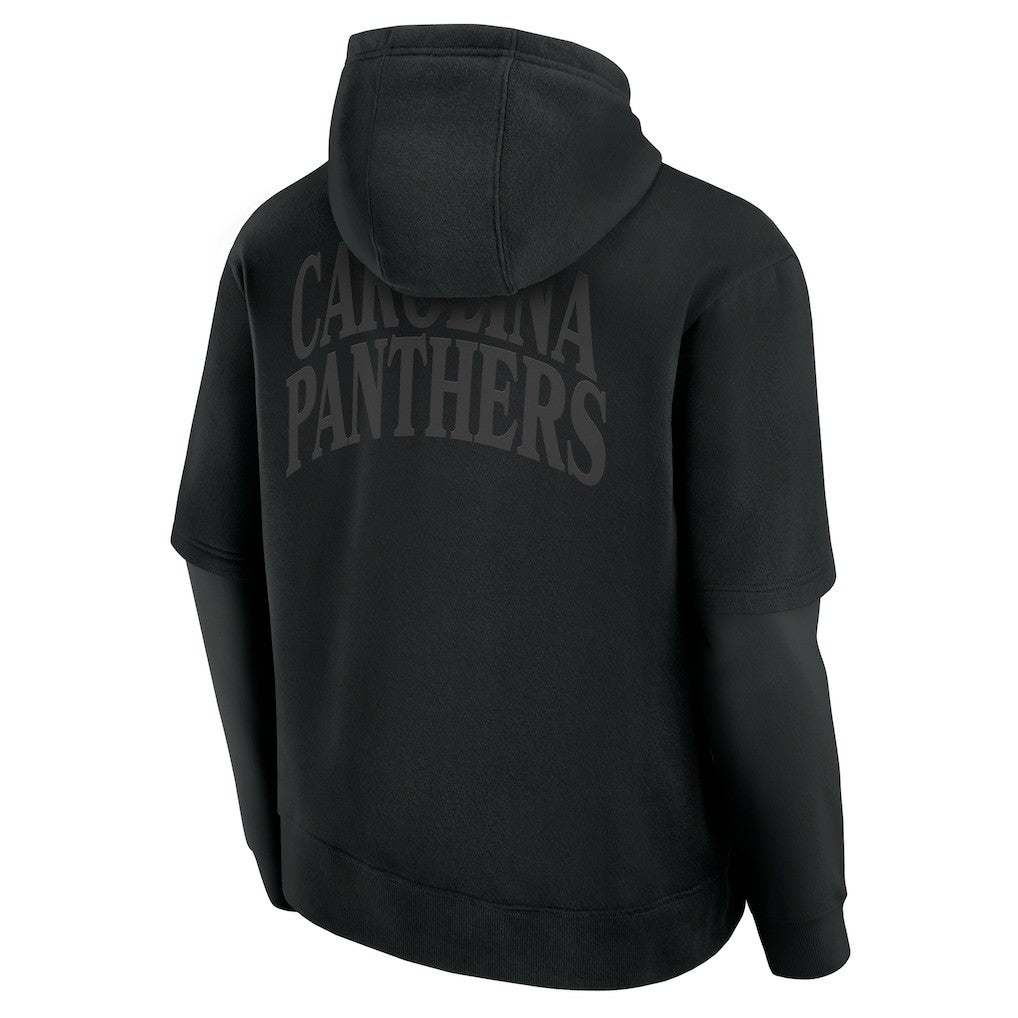 Carolina Panthers Unisex Sleek Elements Pullover Hoodie Black - Fanatics