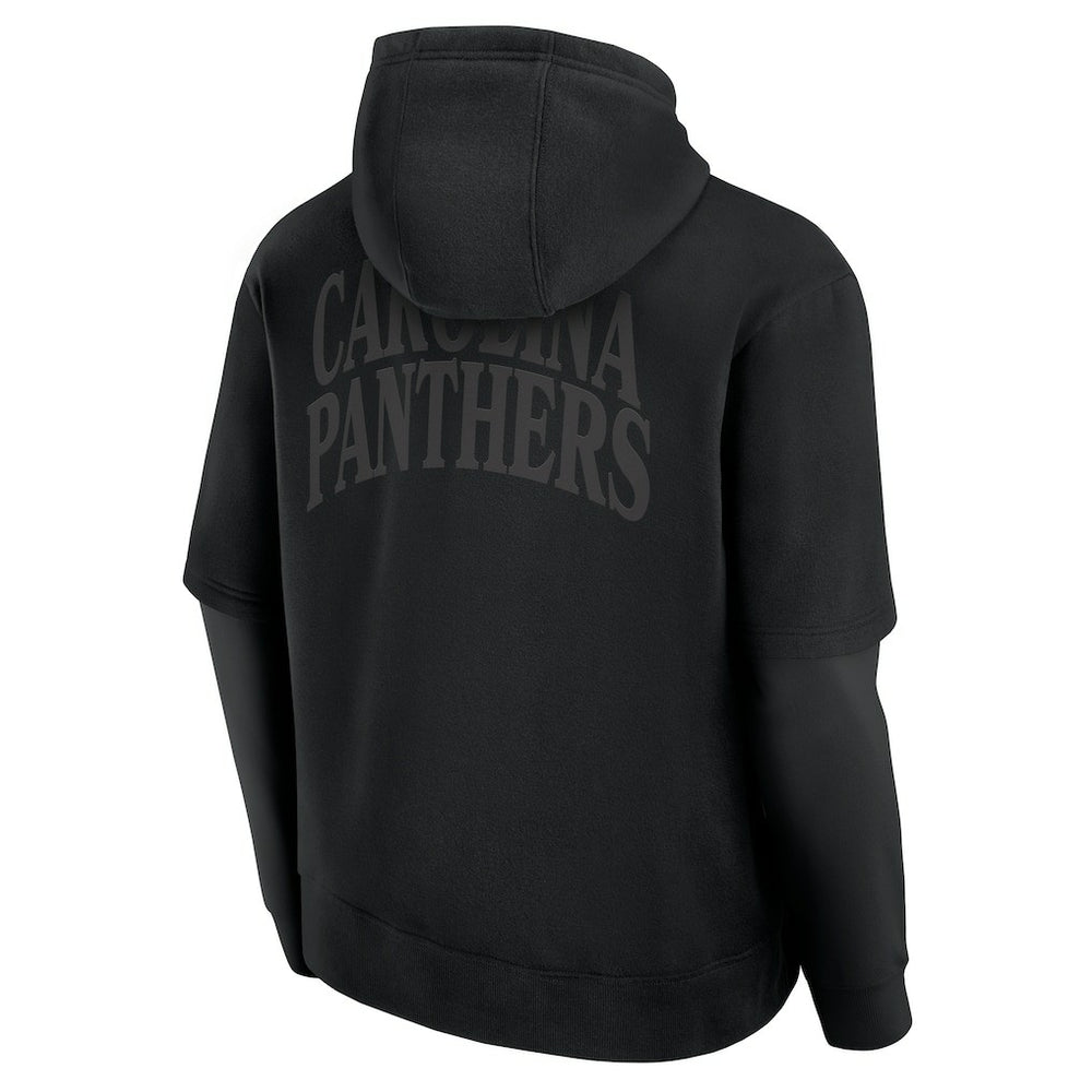 Carolina Panthers Unisex Sleek Elements Pullover Hoodie Black - Fanatics