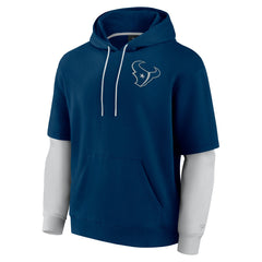 Houston Texans Unisex Sleek Elements Pullover Hoodie Navy - Fanatics