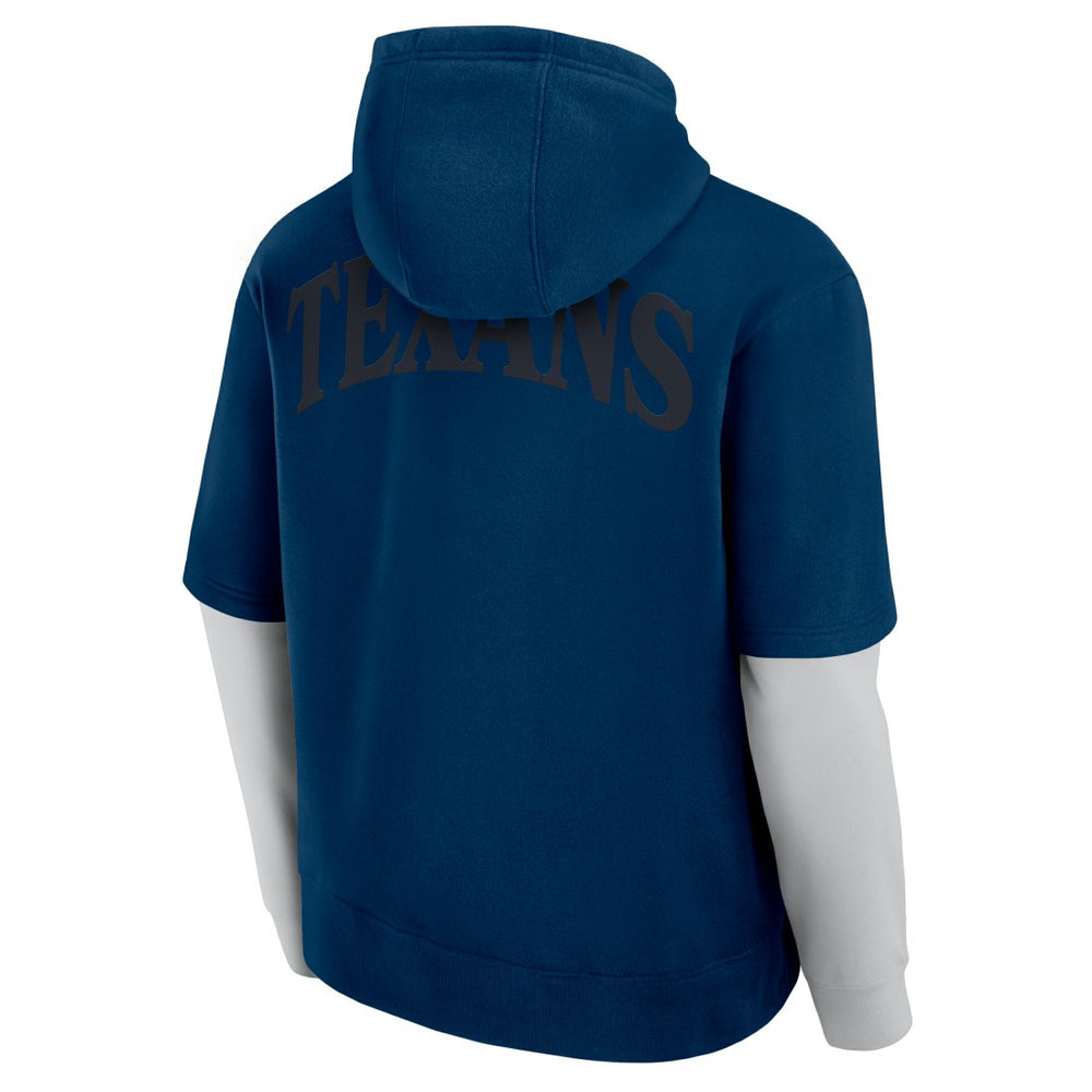 Houston Texans Unisex Sleek Elements Pullover Hoodie Navy - Fanatics