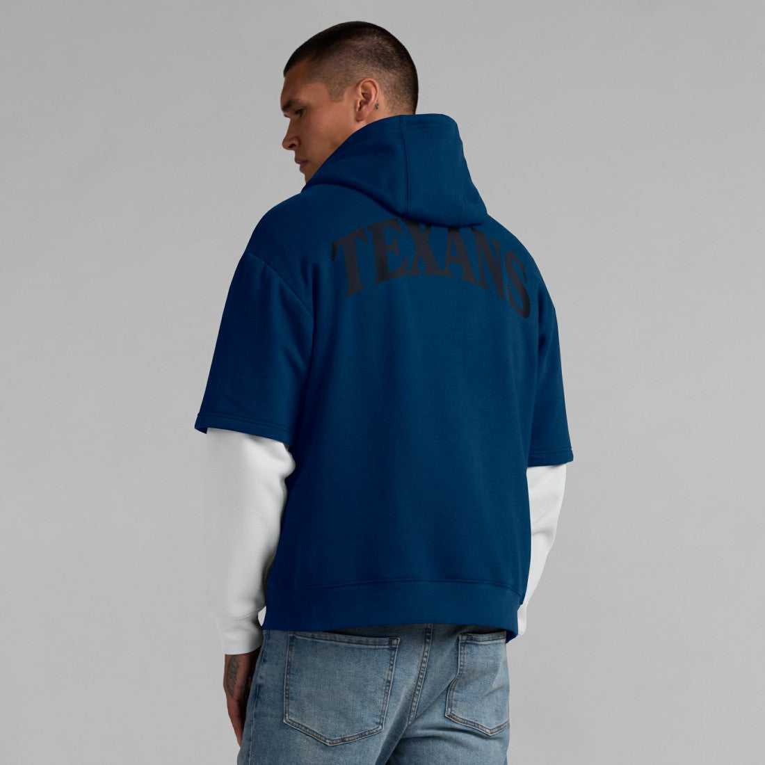 Houston Texans Unisex Sleek Elements Pullover Hoodie Navy - Fanatics