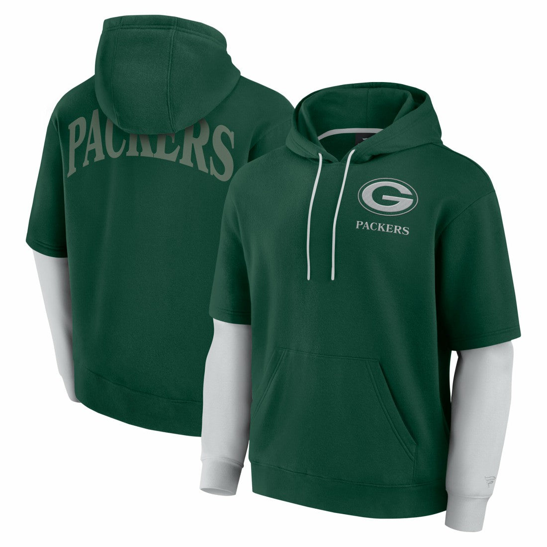 Green Bay Packers Unisex Sleek Elements Pullover Hoodie Green - Fanatics