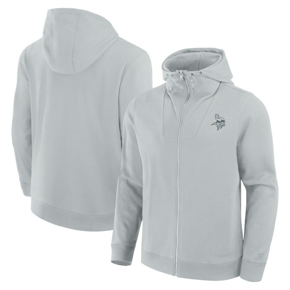 Minnesota Vikings Unisex Front Office Full-Zip Hoodie Gray - Fanatics