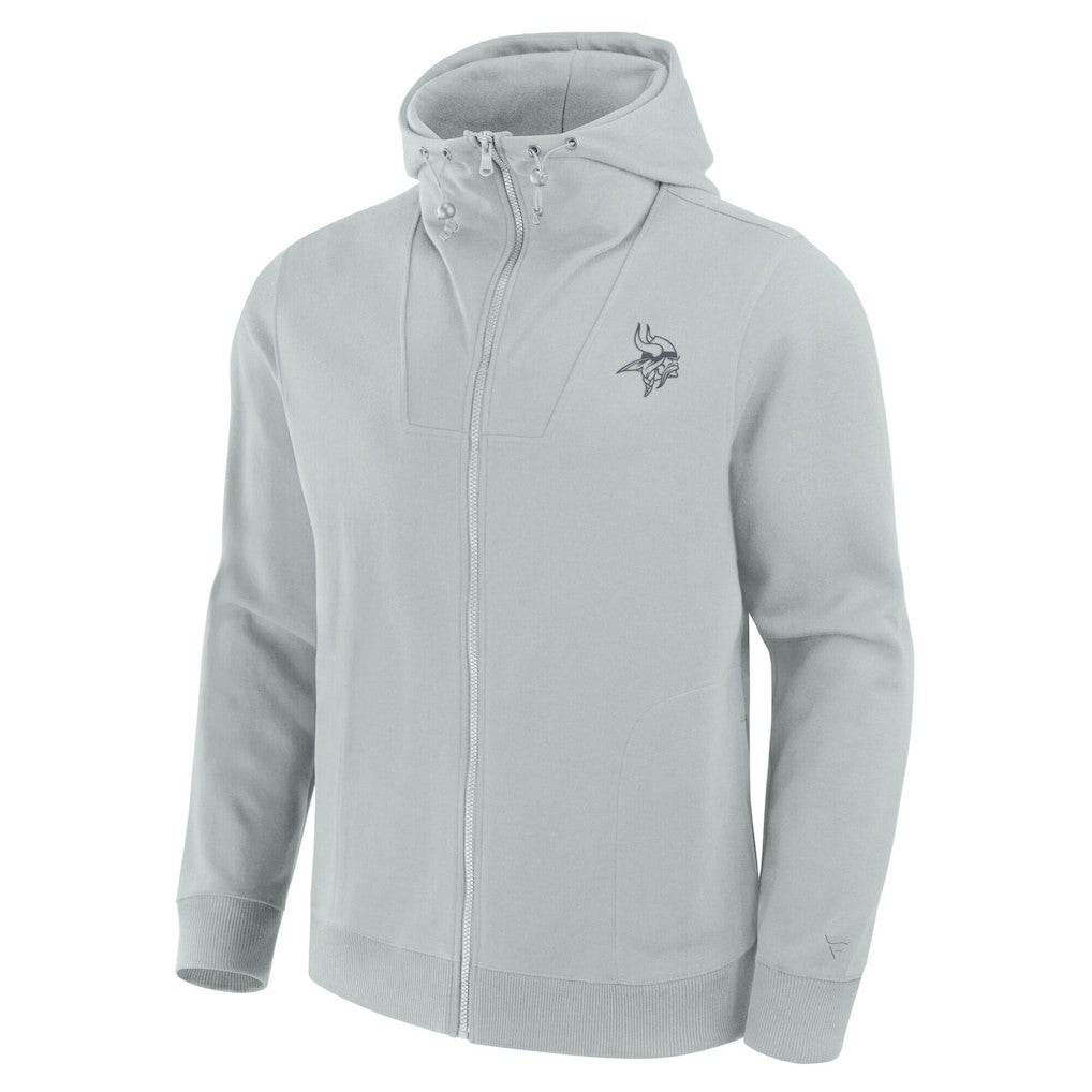 Minnesota Vikings Unisex Front Office Full-Zip Hoodie Gray - Fanatics