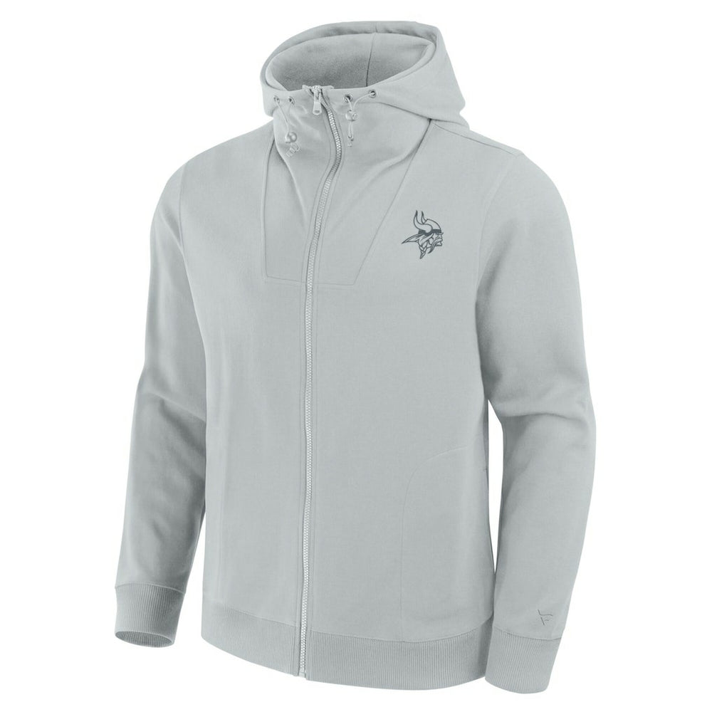 Minnesota Vikings Unisex Front Office Full-Zip Hoodie Gray - Fanatics