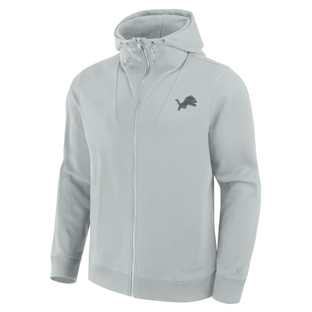 Detroit Lions Unisex Front Office Full-Zip Hoodie Gray - Fanatics