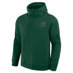 Green Bay Packers Unisex Front Office Full-Zip Hoodie Green - Fanatics