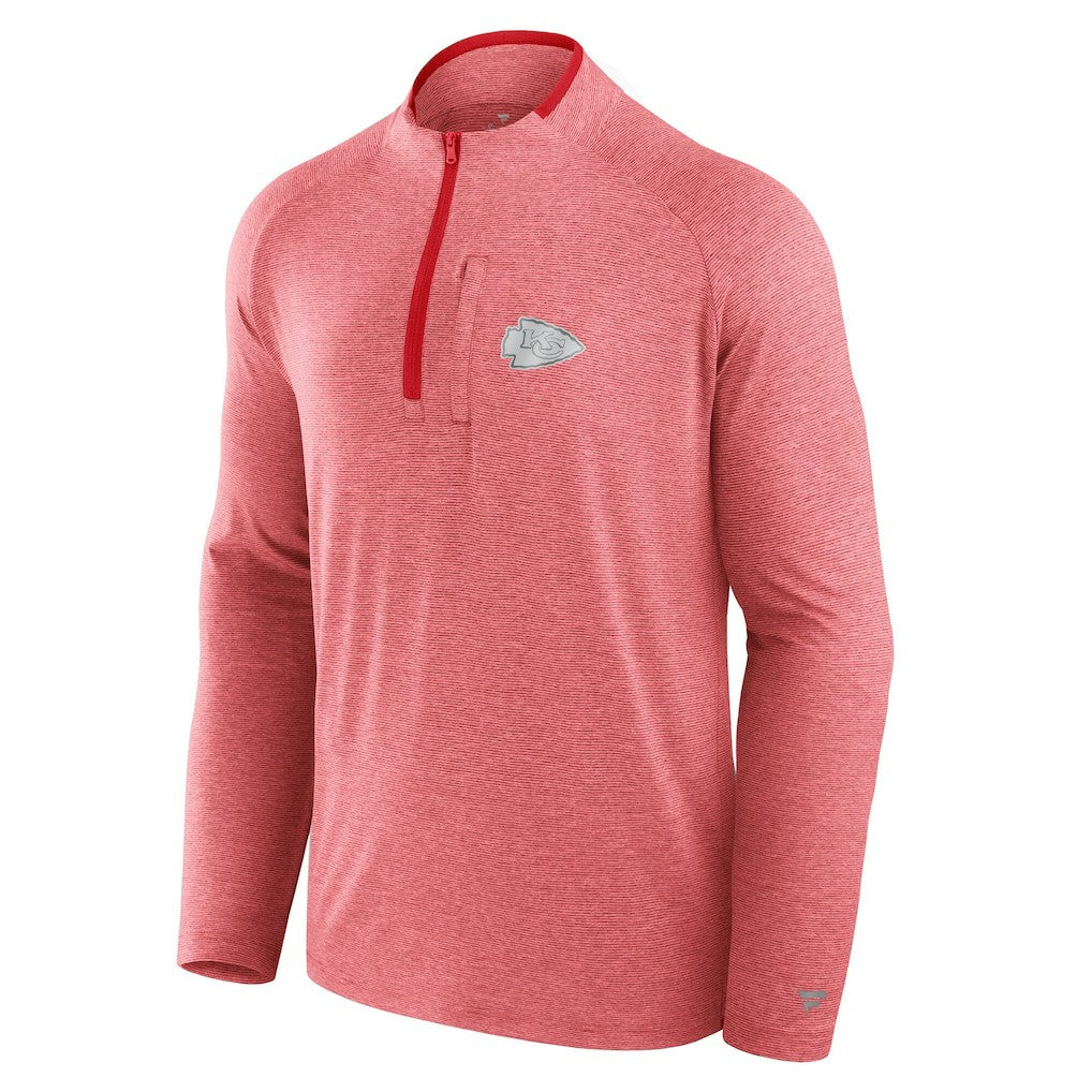 Kansas City Chiefs Unisex Front Office Performance Primary Quarter-Zip Jacket Red - Fanatics
