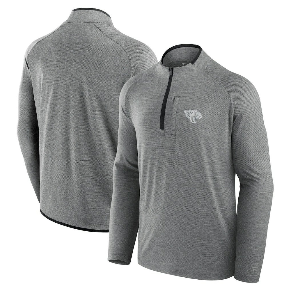 Jacksonville Jaguars Unisex Front Office Performance Primary Quarter-Zip Jacket Charcoal - Fanatics