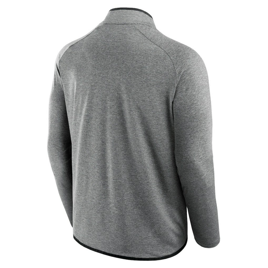 Jacksonville Jaguars Unisex Front Office Performance Primary Quarter-Zip Jacket Charcoal - Fanatics