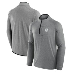 Pittsburgh Steelers Unisex Front Office Performance Primary Quarter-Zip Jacket Charcoal - Fanatics