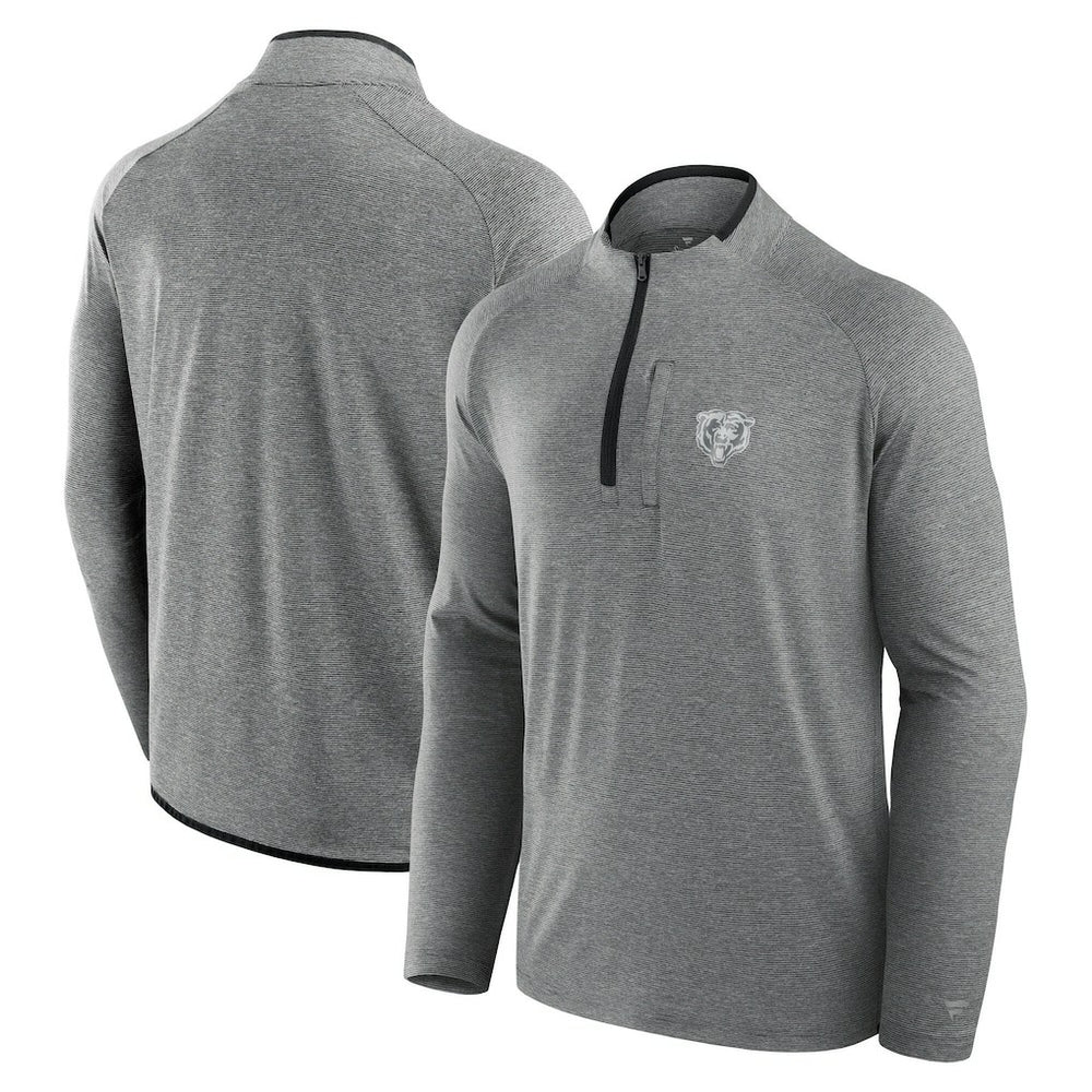 Chicago Bears Unisex Front Office Performance Primary Quarter-Zip Jacket Charcoal - Fanatics