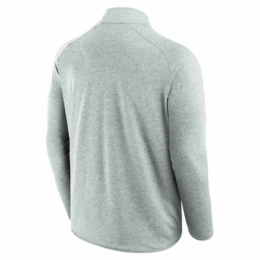 Detroit Lions Unisex Front Office Performance Primary Quarter-Zip Jacket Gray - Fanatics