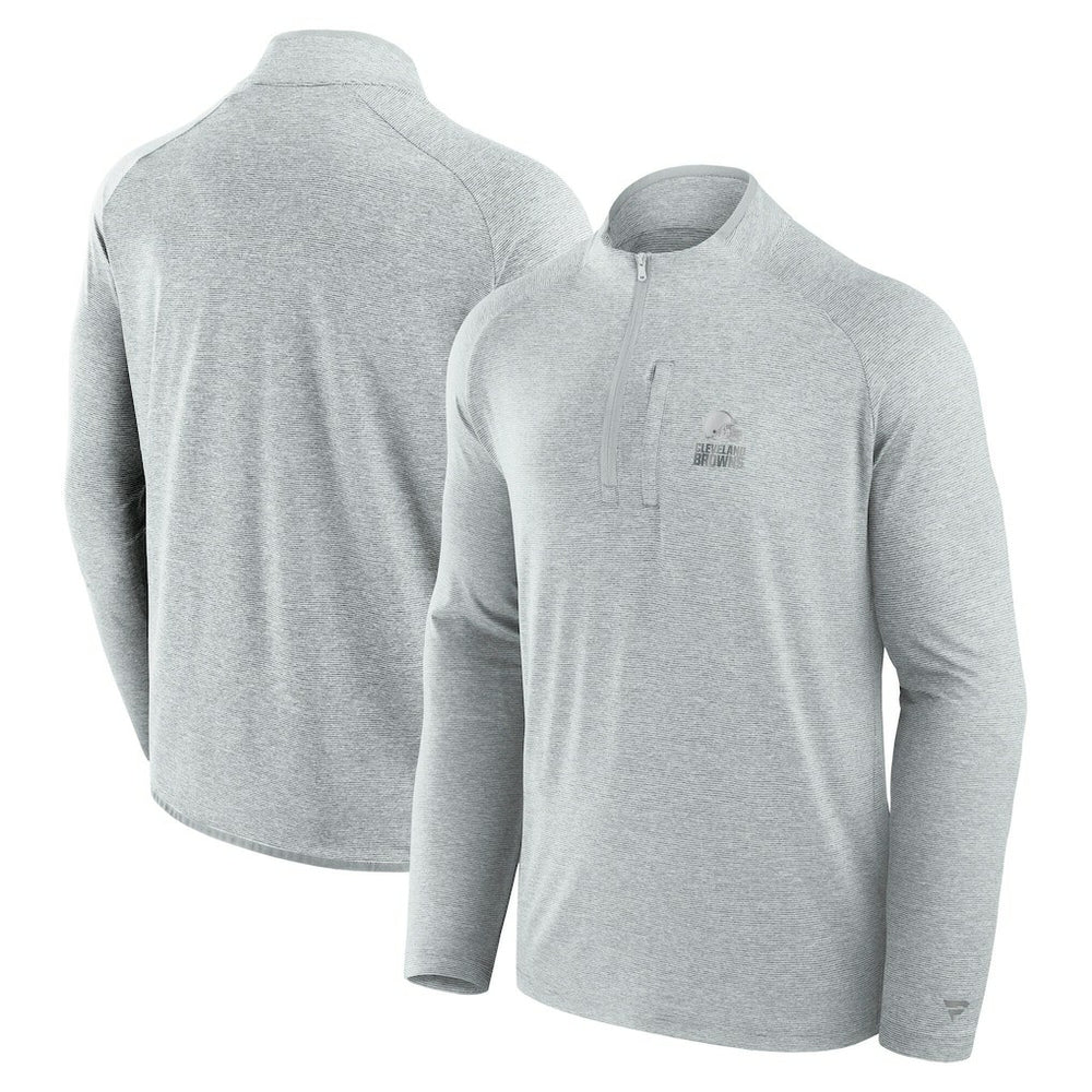 Cleveland Browns Unisex Front Office Performance Primary Quarter-Zip Jacket Gray - Fanatics