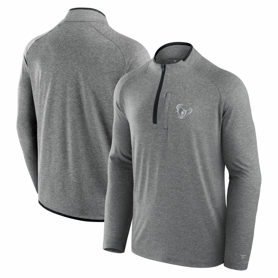 Houston Texans Unisex Front Office Performance Primary Quarter-Zip Jacket Charcoal - Fanatics