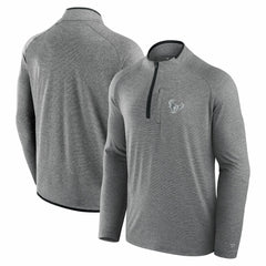 Houston Texans Unisex Front Office Performance Primary Quarter-Zip Jacket Charcoal - Fanatics