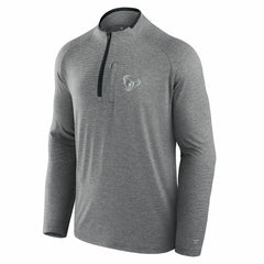 Houston Texans Unisex Front Office Performance Primary Quarter-Zip Jacket Charcoal - Fanatics