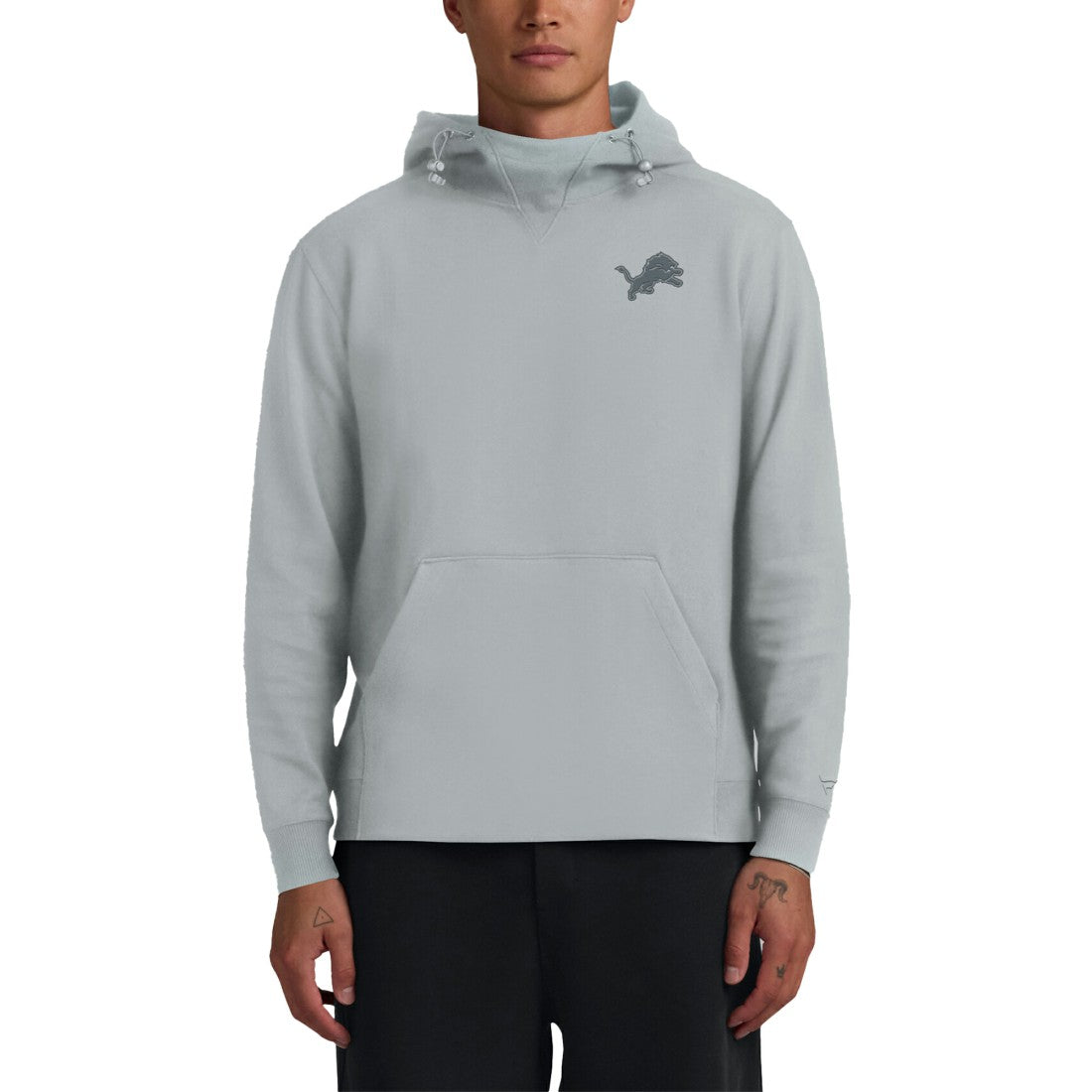 Detroit Lions Unisex Front Office Tonal Tri-Blend Pullover Hoodie Gray - Fanatics