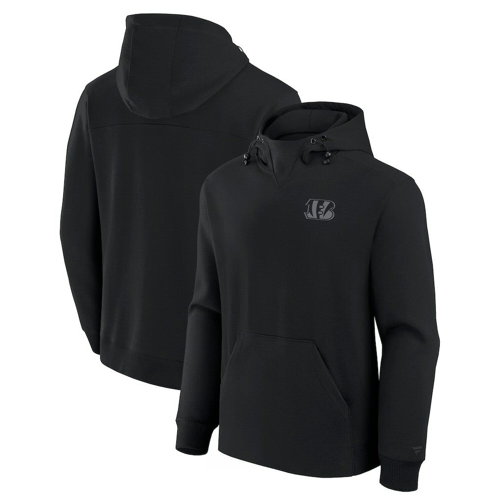 Cincinnati Bengals Unisex Front Office Tonal Tri-Blend Pullover Hoodie Black - Fanatics