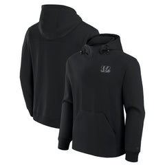 Cincinnati Bengals Unisex Front Office Tonal Tri-Blend Pullover Hoodie Black - Fanatics