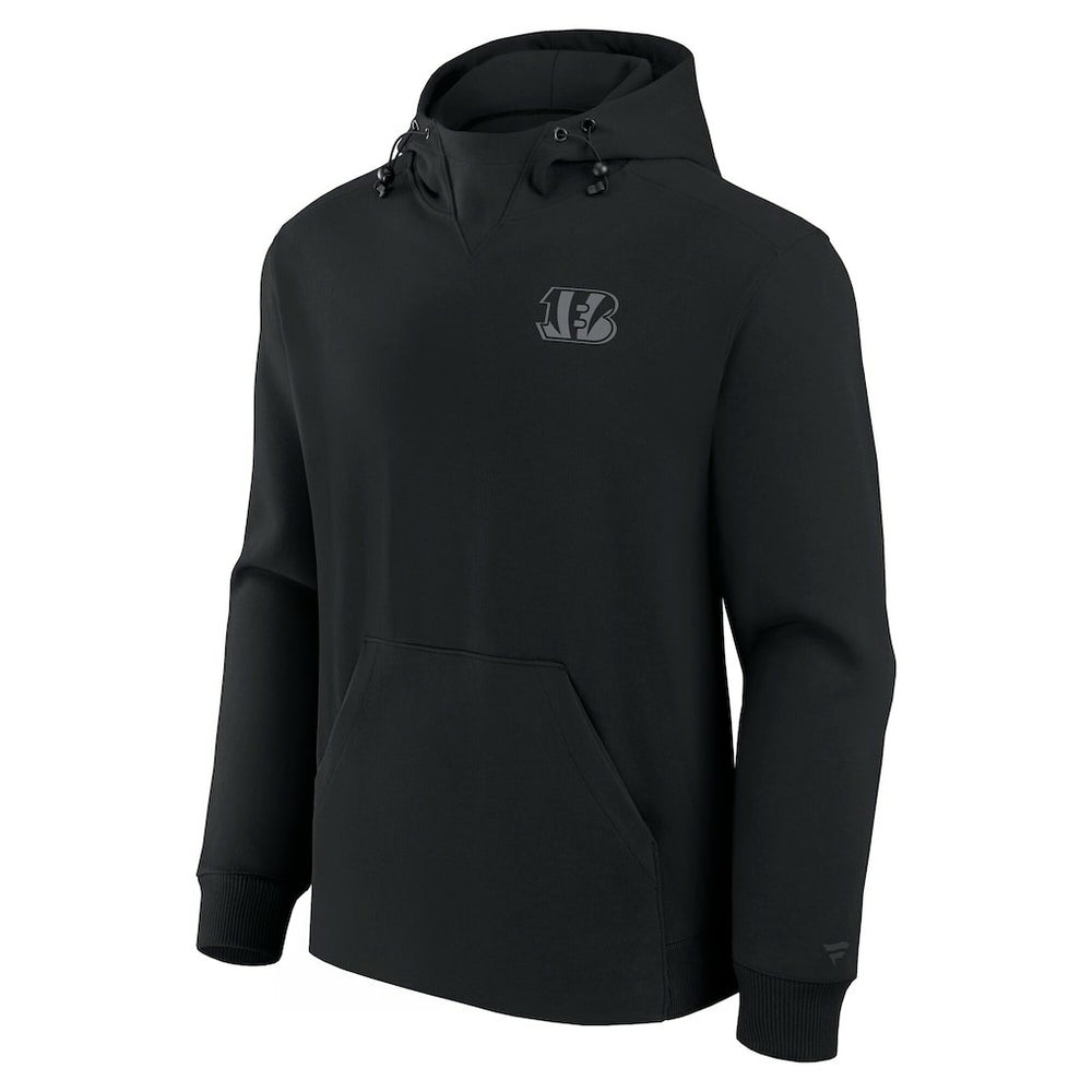 Cincinnati Bengals Unisex Front Office Tonal Tri-Blend Pullover Hoodie Black - Fanatics