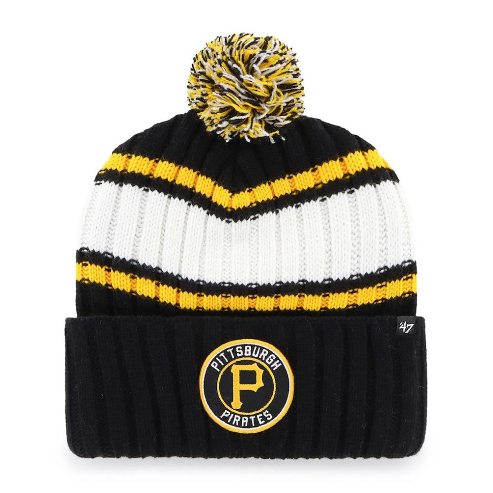 Pittsburgh Pirates '47 Plateau Cuffed Knit Hat with Pom On Sale