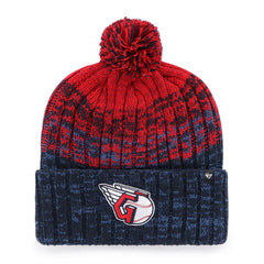 Cleveland Guardians '47 Cascade Cuffed Knit Hat with Pom Lifestyle