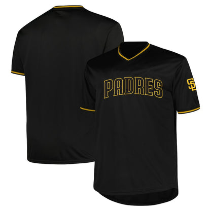 San Diego Padres Profile Big & Tall Pop Fashion Jersey - Black | MLB Jerseys