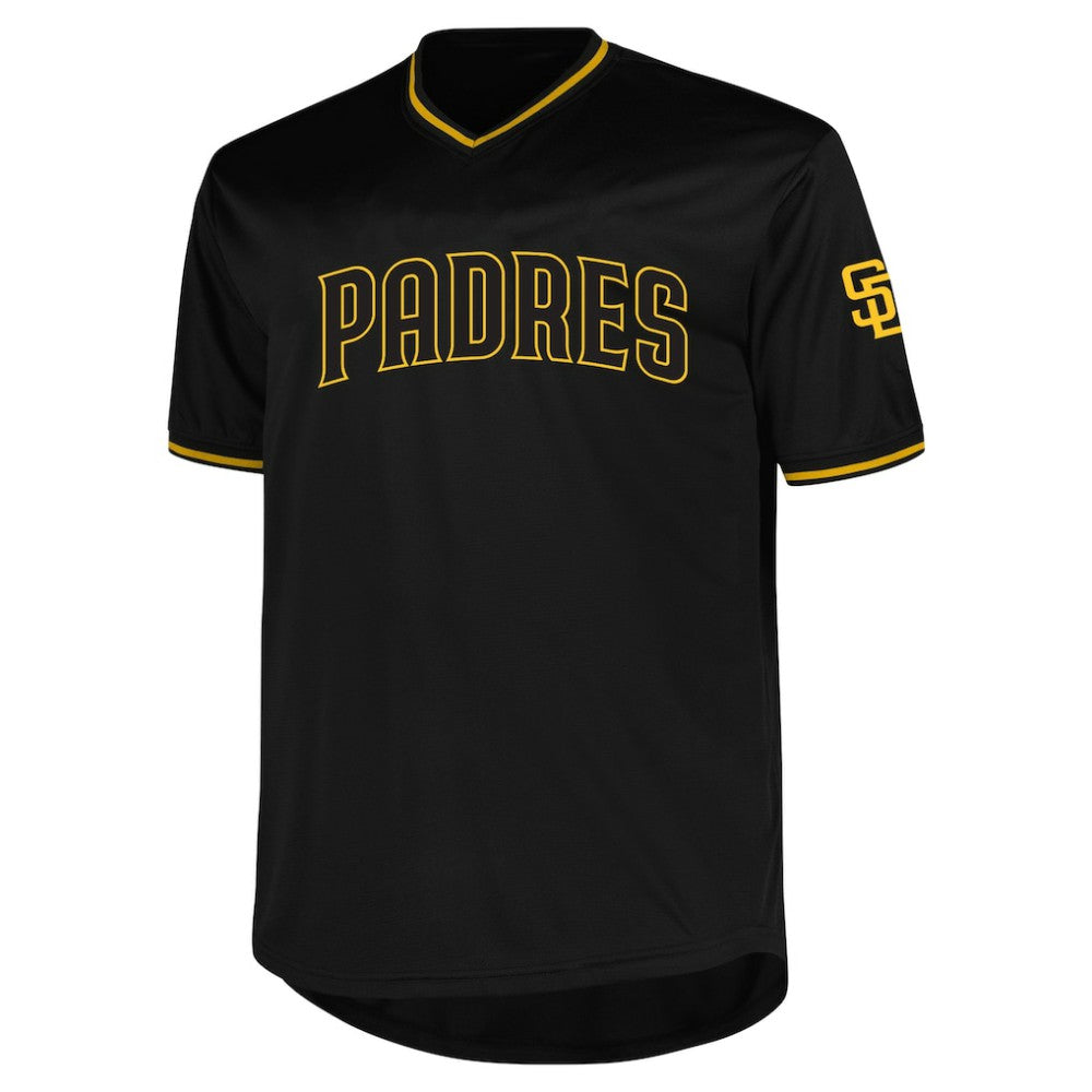 San Diego Padres Profile Big & Tall Pop Fashion Jersey - Black | MLB Jerseys