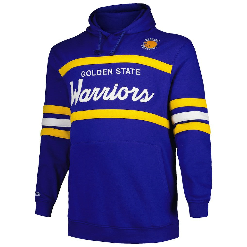 Mitchell & Ness - Golden State Warriors Big & Tall Hardwood Classics Head Coach Pullover Hoodie - Royal