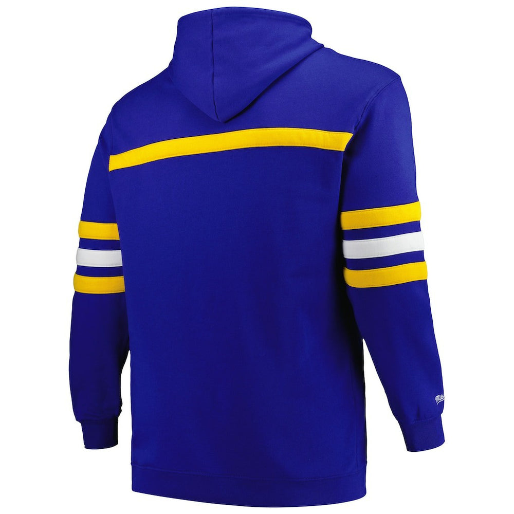 Mitchell & Ness - Golden State Warriors Big & Tall Hardwood Classics Head Coach Pullover Hoodie - Royal