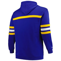 Mitchell & Ness - Golden State Warriors Big & Tall Hardwood Classics Head Coach Pullover Hoodie - Royal