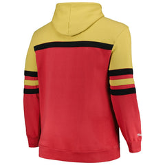 Mitchell & Ness - Chicago Bulls Big & Tall Hardwood Classics Head Coach Pullover Hoodie - Red